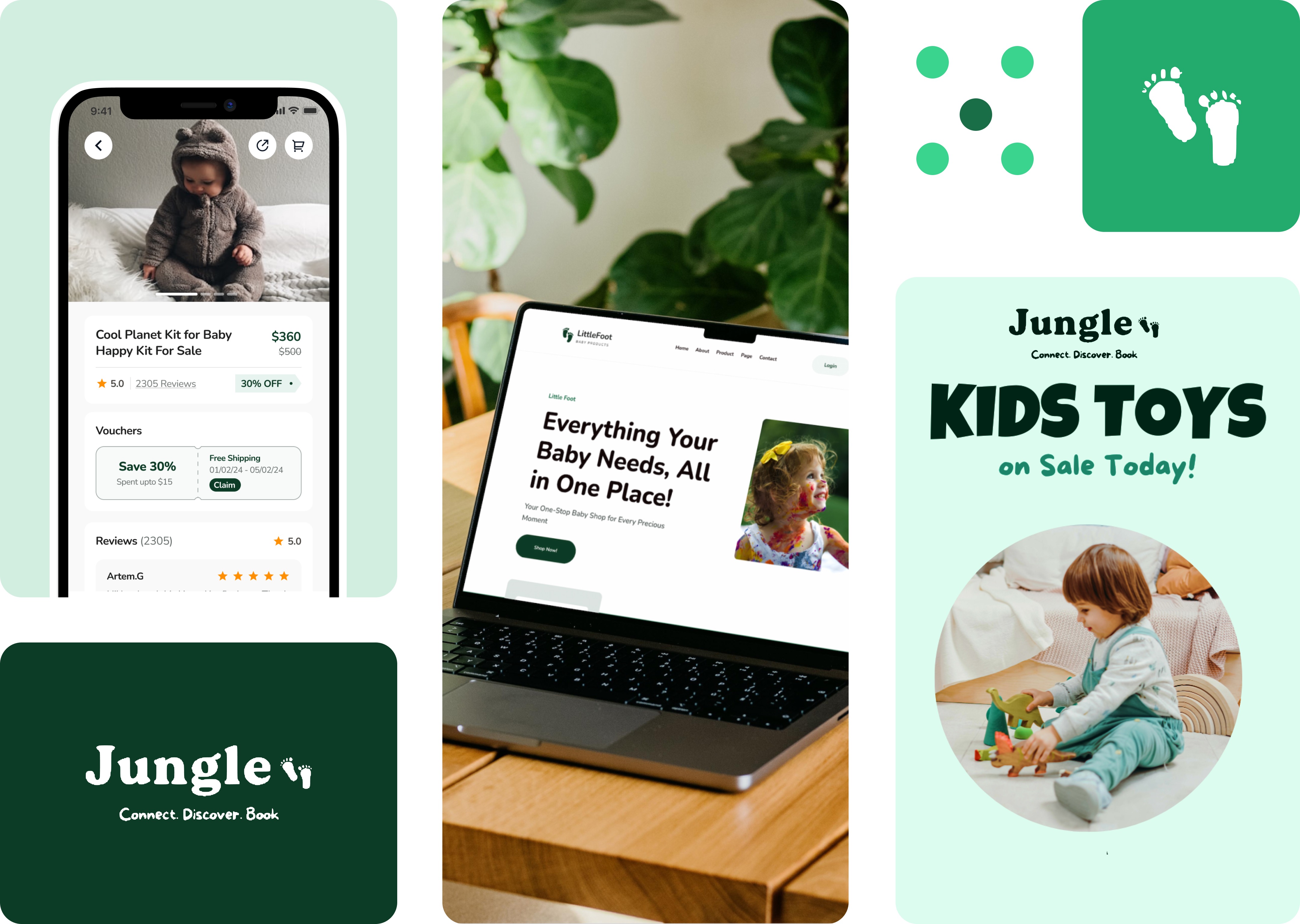 Jungle hero showcase